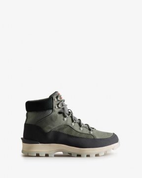 Hunter Boots | Men's Explorer Insulated Lace-Up Commando Boots-Urban Grey/Xray Navy