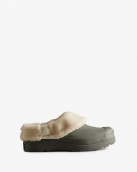 Hunter Boots | Women's Play Vegan Shearling Insulated Clogs-Urban Grey