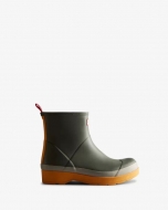 Hunter Boots | Men's Play Short Rain Boots-Urban Grey/Zinc/Nomad Orange